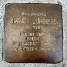 Stolperstein en memoria de Simmel Jurmann