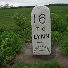 Milestone, Cromer Road, S of jct with Chapel Bank