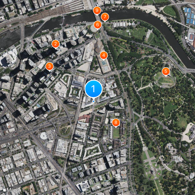 University of Melbourne Map