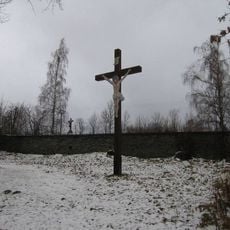 Boží muka u bývalého hřbitova v Nové Vsi u Rýmařova