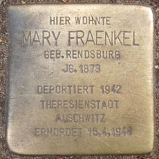 Stolperstein à la mémoire de Mary Fraenkel