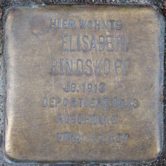 Stolperstein für Elisabeth Rindskopf