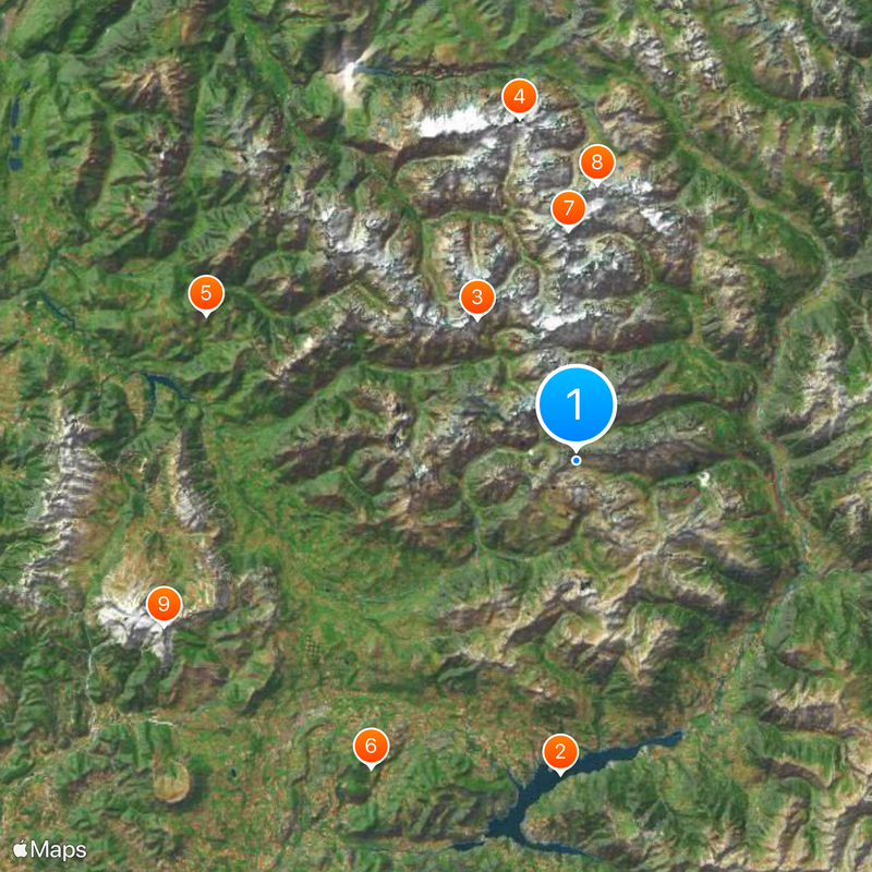 Massif des Écrins Map
