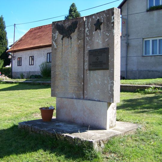 World Wars memorial in Stříbrná Skalice