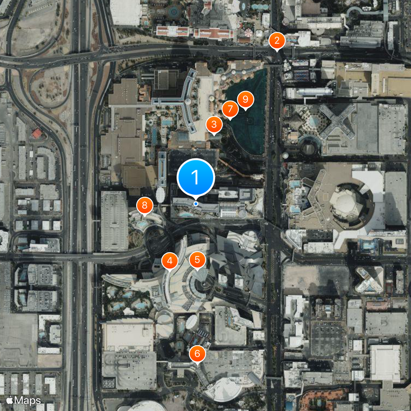 The Cosmopolitan of Las Vegas Mapa