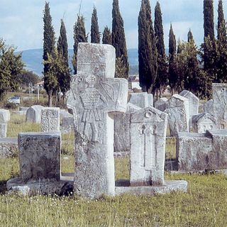 Necropolis of stecci at Radimlja, the historic site