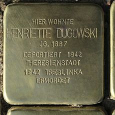 Stolperstein dedicated to Henriette Dugowski