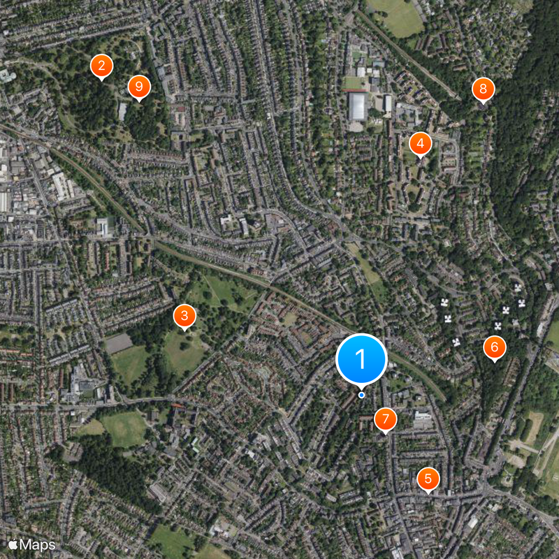 Gipsy Hill Map