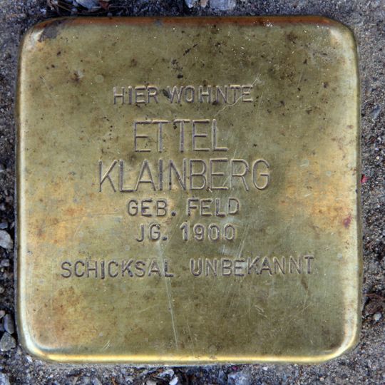 Stolperstein dedicated to Ettel Klainberg