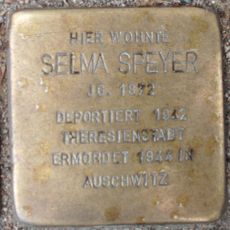 Stolperstein em memória de Selma Speyer