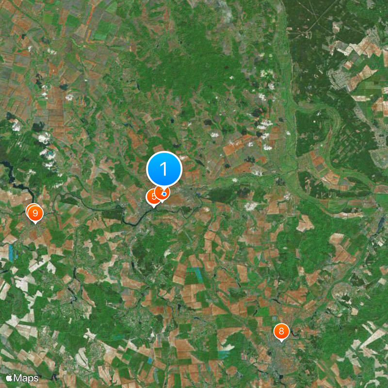 Korsun-Shevchenkivskyi Map