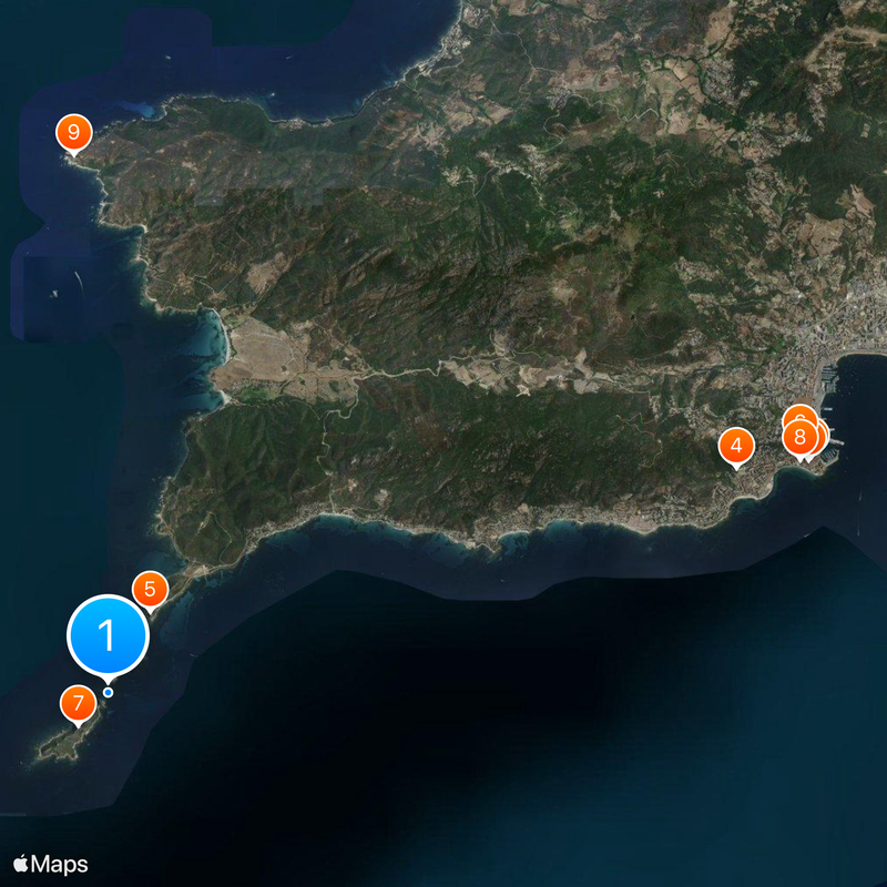 Archipel des Sanguinaires Map