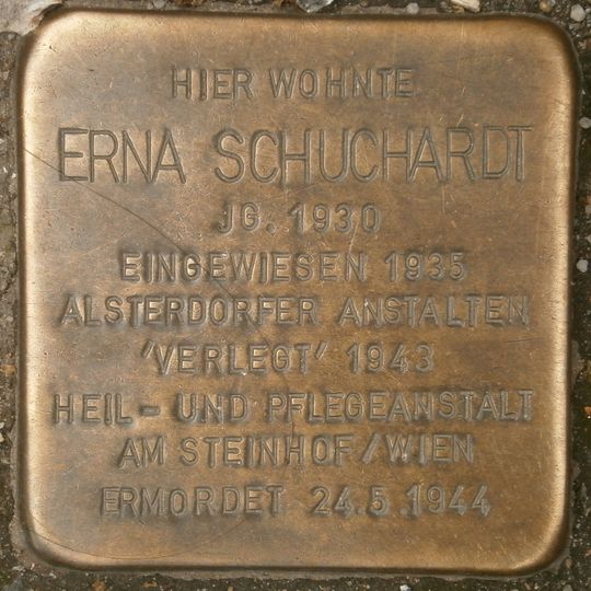 Stolperstein en memoria de Erna Schuchardt