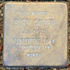 Stolperstein en memoria de Ruth Cohen