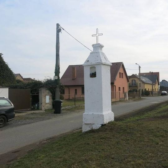 Boží muka na rozcestí v Obříství