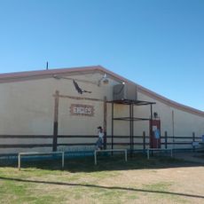 Cowgirl by fence at Billy the Kid F.O.E.