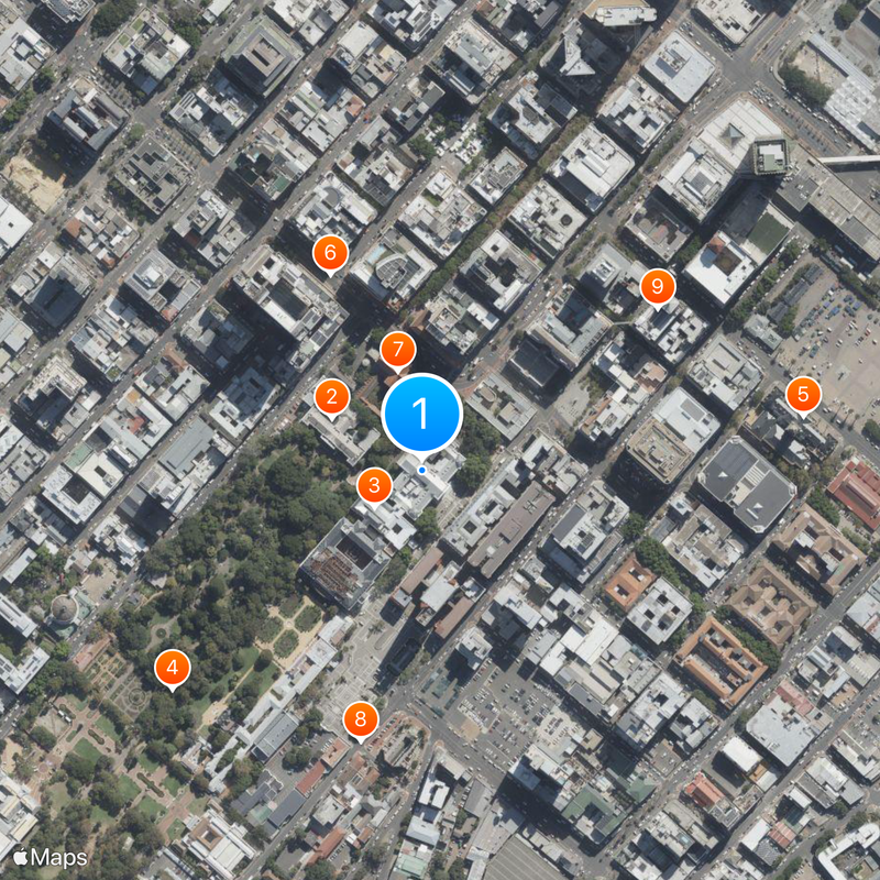 Parlement van Zuid-Afrika Kaart