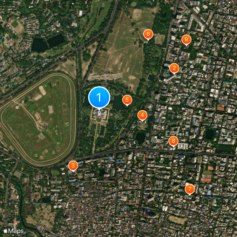 Victoria Memorial Map