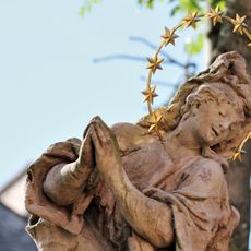 Statue of Virgin Mary in Jilemnice Castle Park, Czech Republic