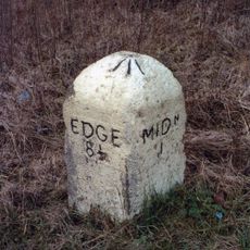 Milestone 200 Metres East Of Track To Stanhope Gate