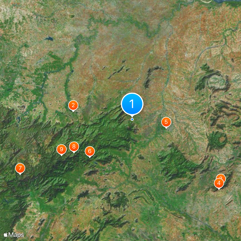 Distretto di Dindigul Mappa