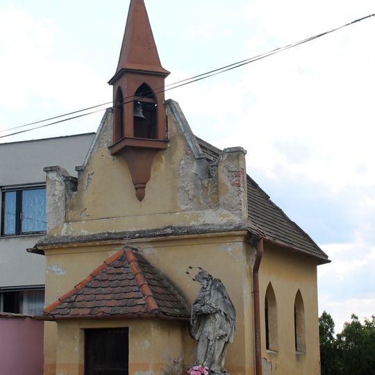 Chapel with statue of John of Nepomuk in Kasárna