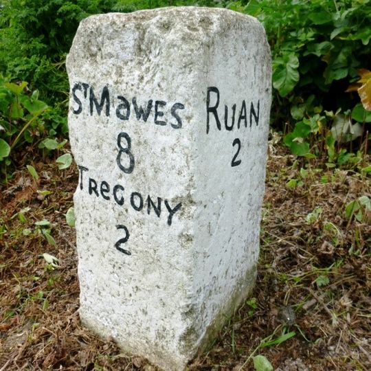 Milestone Approx 382M North-West Of Trelagossick Cottage