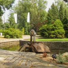 Kašna v Bludově v lázních ulice Lázeňská