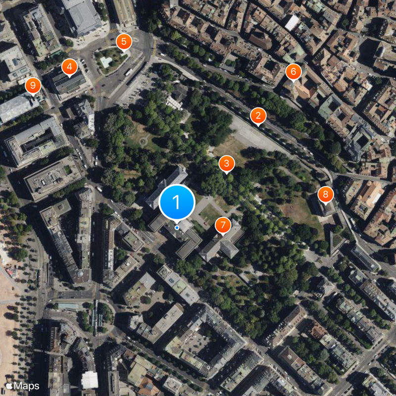 University of Geneva Map