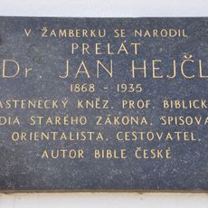Pamětní deska Jana Hejčla