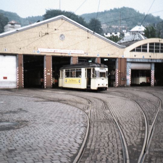 Wagenhallen des Straßenbahndepots