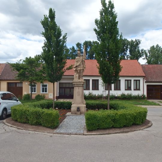 Socha svatého Floriána v ulici Staré Město ve Strážnici