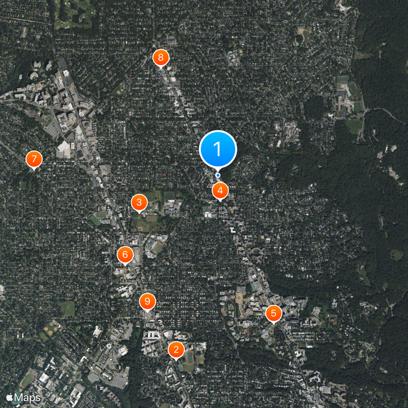Comet Ping Pong Map