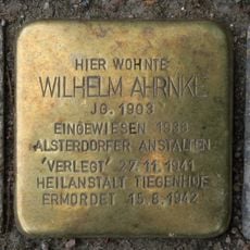 Stolperstein en memoria de Wilhelm Ahrnke