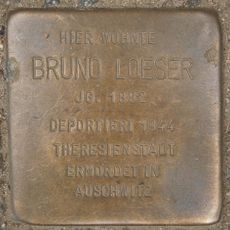 Stolperstein dedicated to Bruno Loeser
