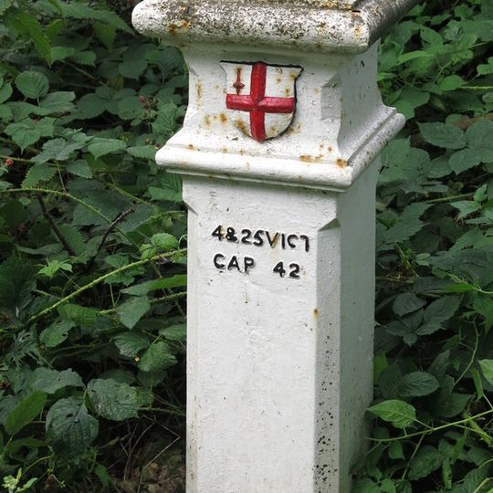 London Coal Duty Marker On County Boundary About 150 Metres South East Of Woodcock Hill Farm House