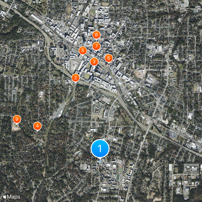 North Carolina Central University Map