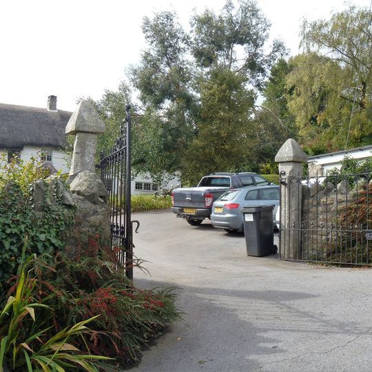Gate Piers At North Entrance To Bridford Barton
