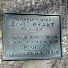 Commemorative plaque to David Grant
