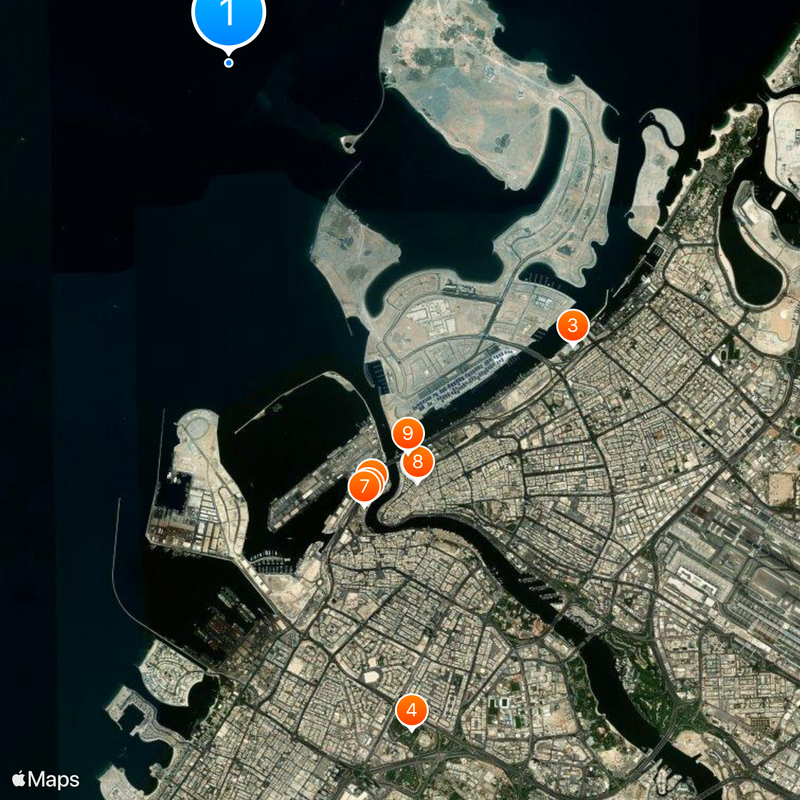 Palm Deira Map