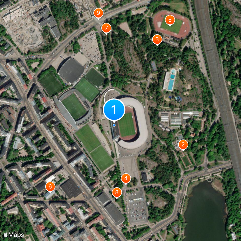 Olympiastadion Kaart