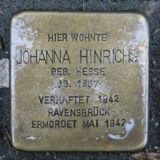 Stolperstein à la mémoire de Johanna Hinrichs