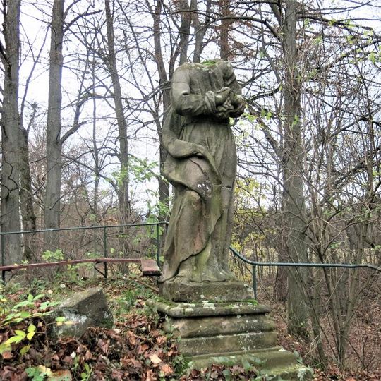 Socha svatého Jana na Křížovém vrchu u Cvikova