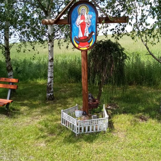 Kříž v Klokočné u hřbitova