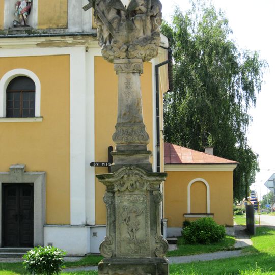 Holy Trinity column in Moravská Huzová