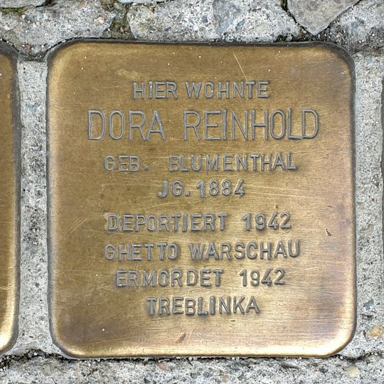 Stolperstein à la mémoire de Dora Reinhold