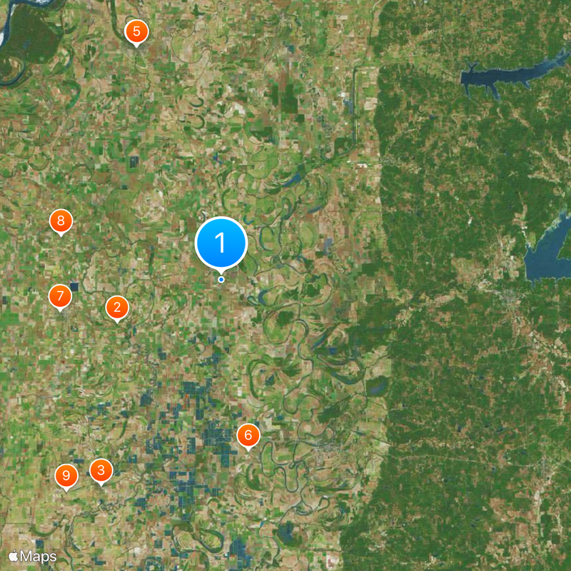 Mississippi Delta Map