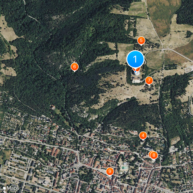 Panorama de la Guerre des paysans Carte