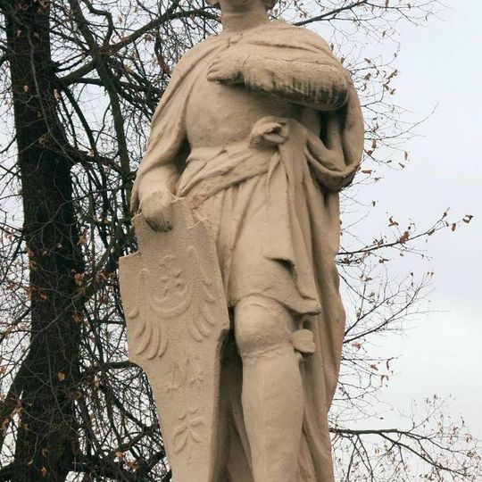 Socha svatého Václava v Družstevní ulici v Čečelicích