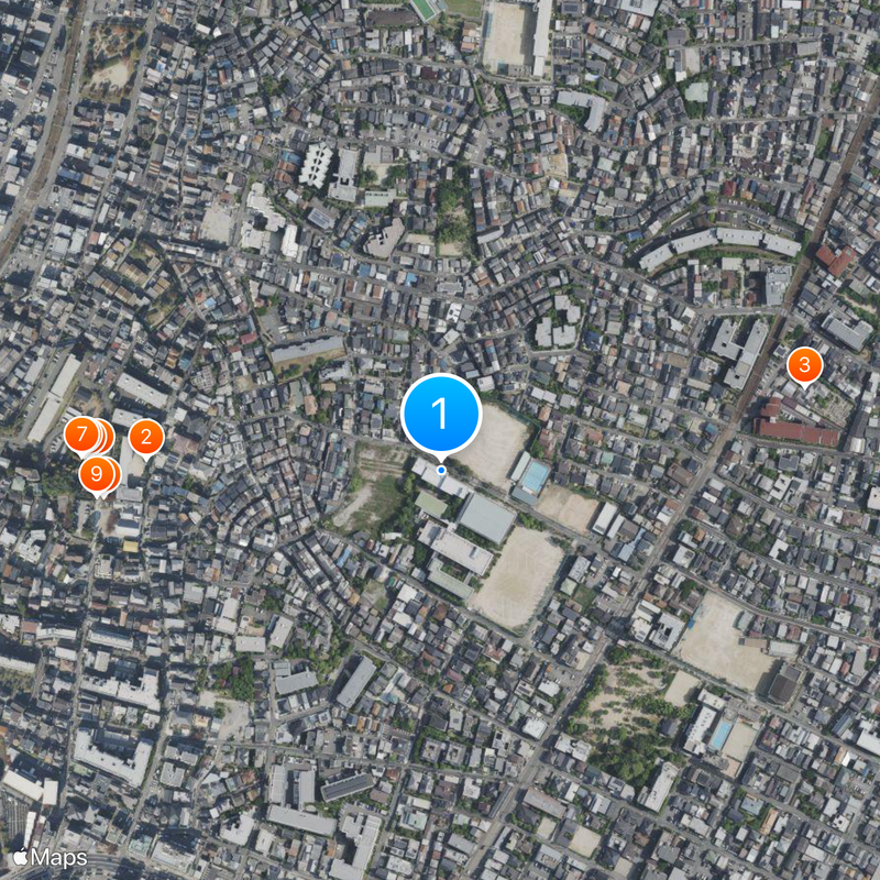 大阪府立住吉高等学校 Map